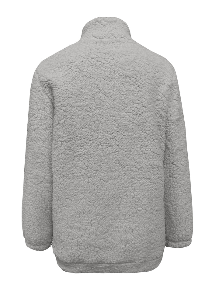 Warm Teddy Coat / Sweater with Zipper