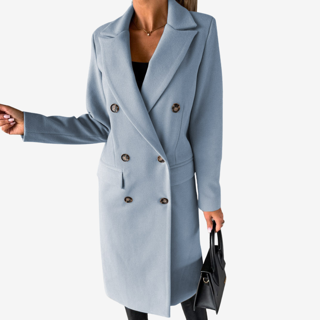 Elara | Long Women's Coat – Timeless - Elegant