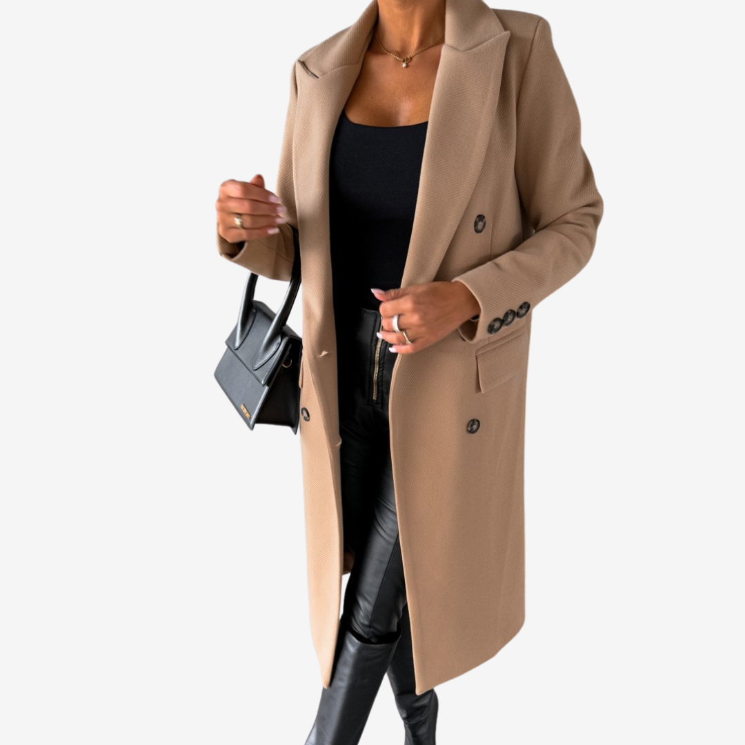 Elara | Long Women's Coat – Timeless - Elegant