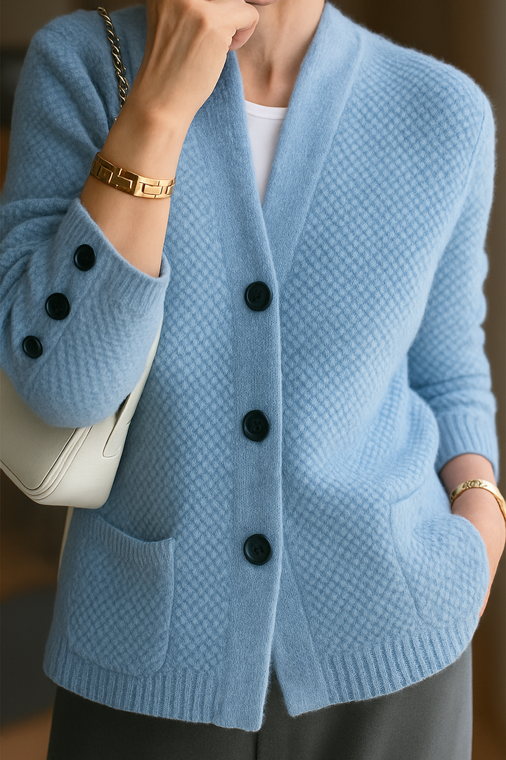 Claire | Cashmere-Blend Buttoned Cardigan