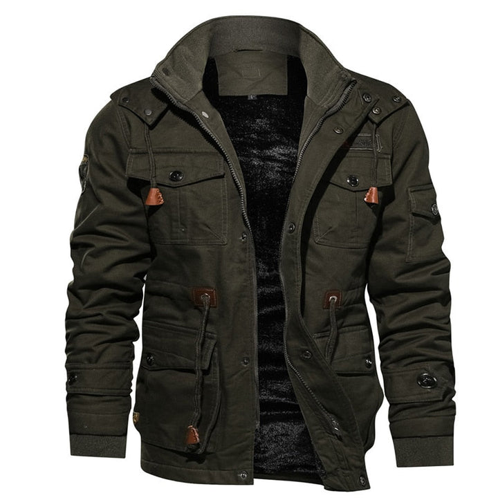 Warm winter coat with inner lining