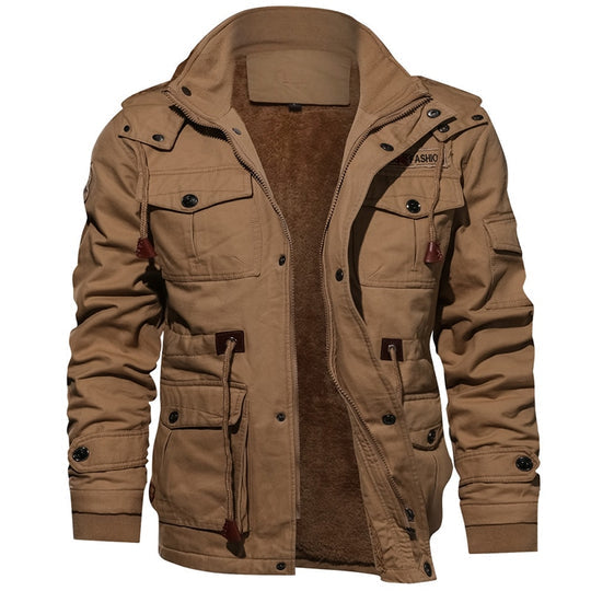 Warm winter coat with inner lining