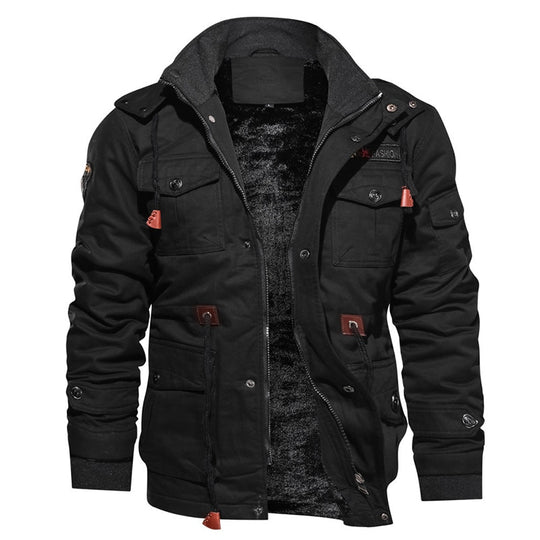 Warm winter coat with inner lining