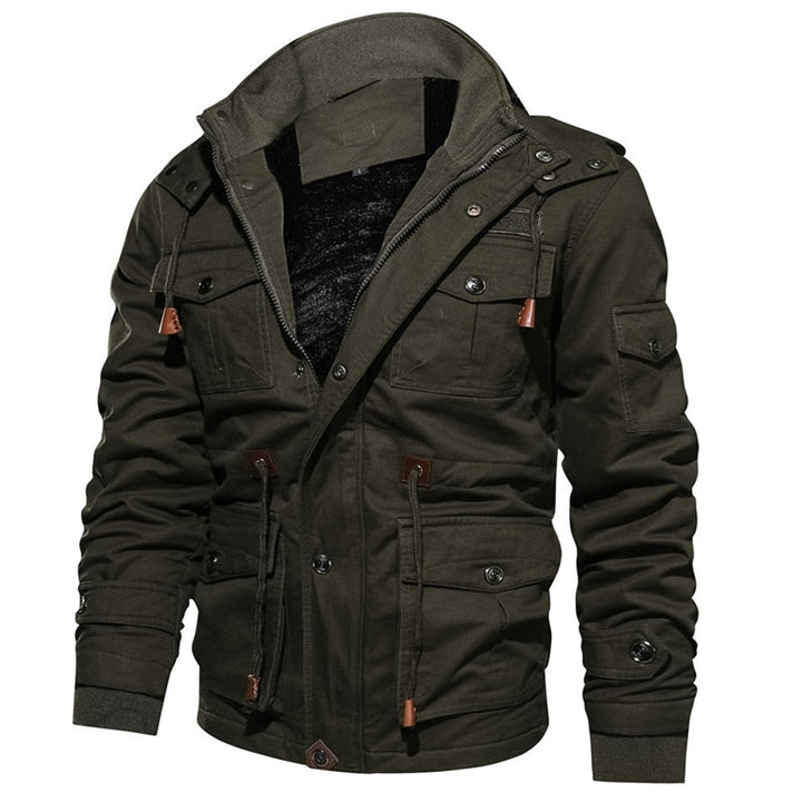 Warm winter coat with inner lining
