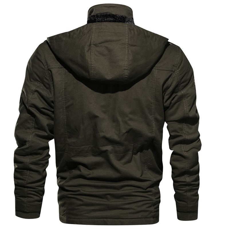 Warm winter coat with inner lining