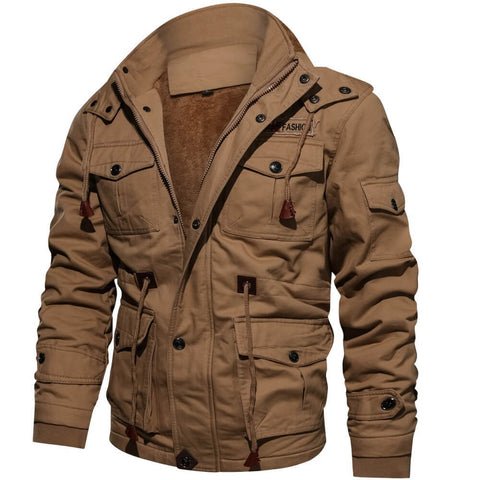 Warm winter coat with inner lining