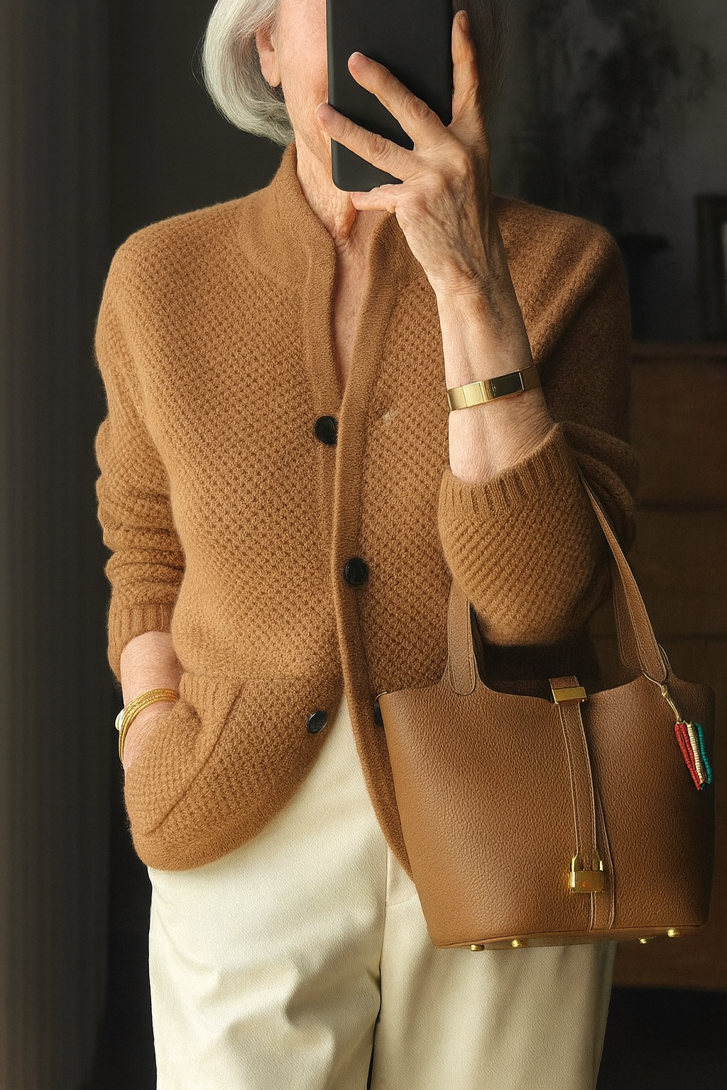 Claire | Cashmere-Blend Buttoned Cardigan