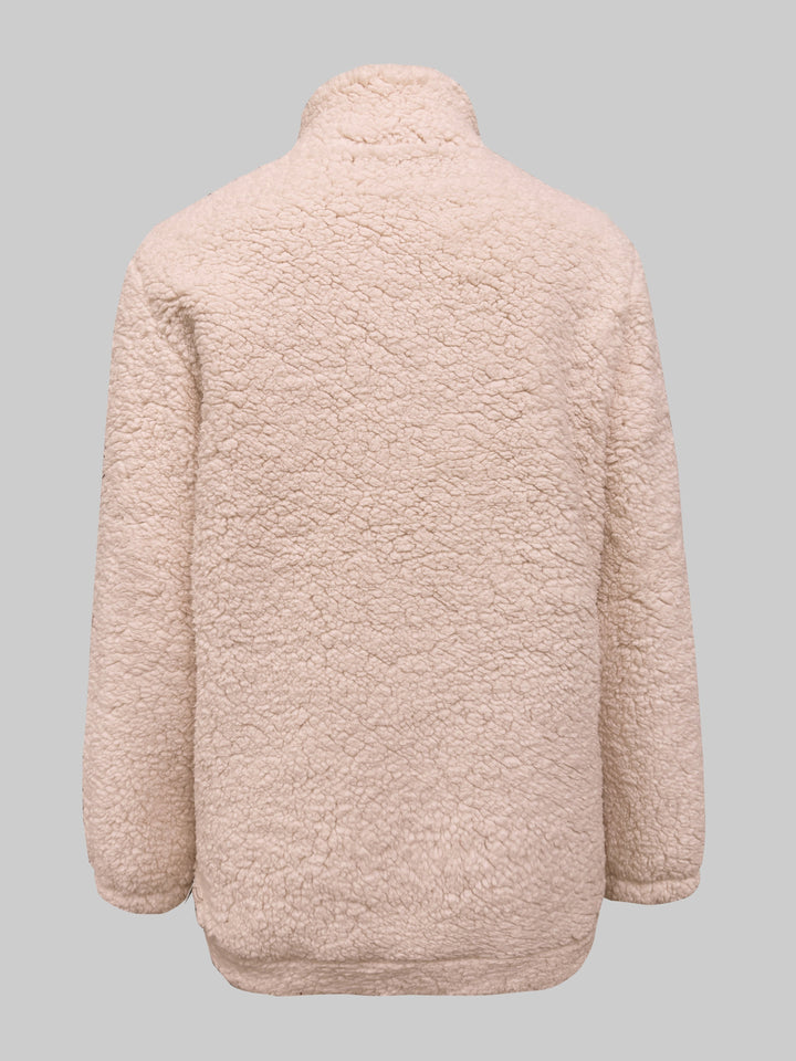 Warm Teddy Coat / Sweater with Zipper