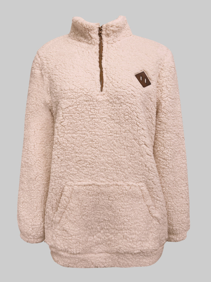 Warm Teddy Coat / Sweater with Zipper