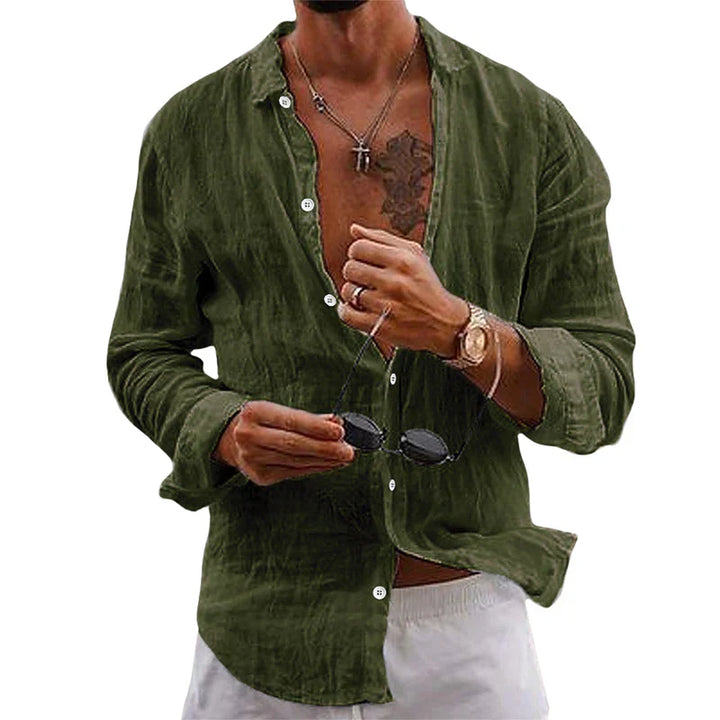 Casual Linen Shirt Long Sleeves