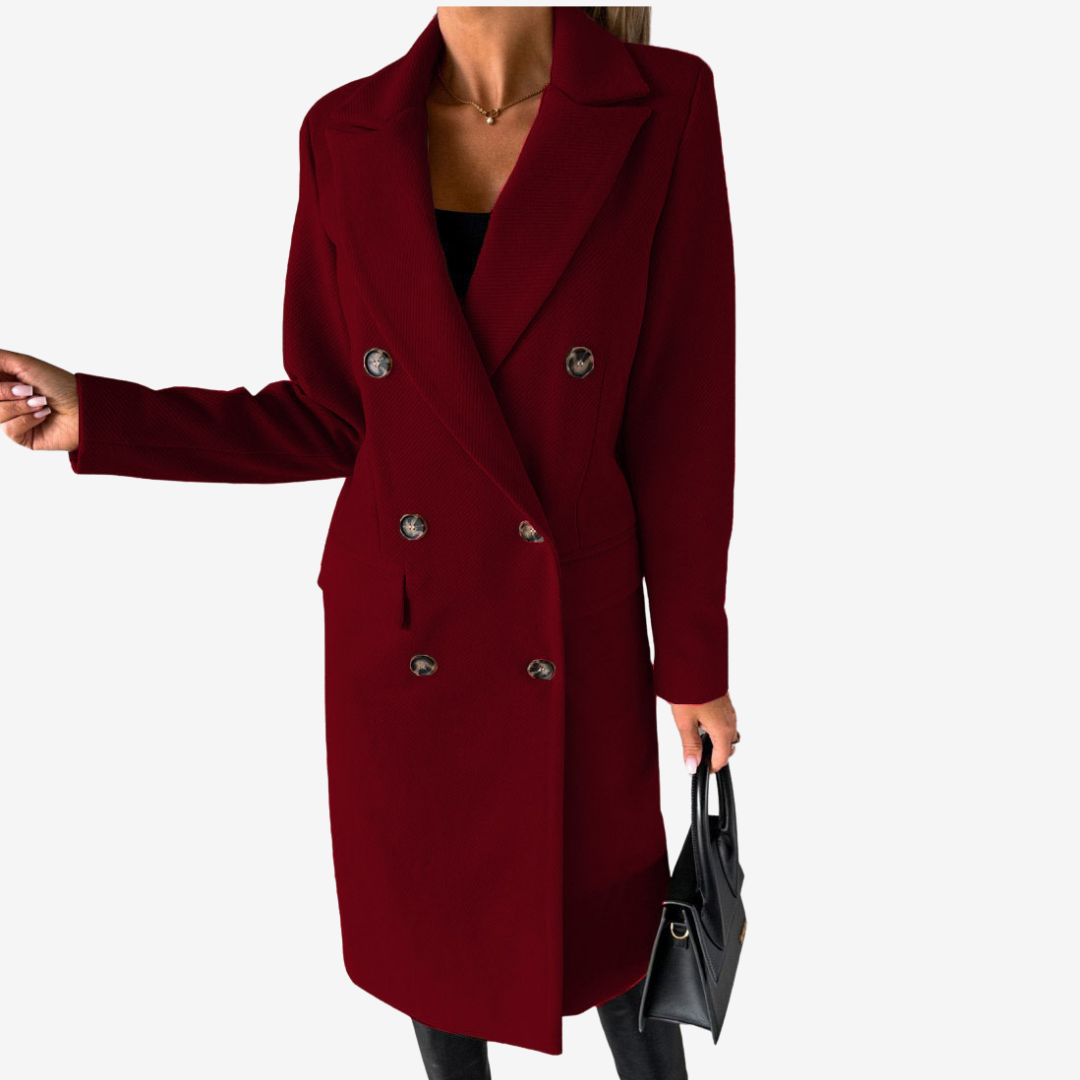 Elara | Long Women's Coat – Timeless - Elegant