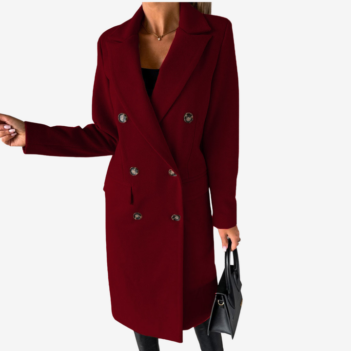 Elara | Long Women's Coat – Timeless - Elegant