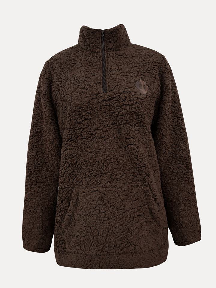 Warm Teddy Coat / Sweater with Zipper