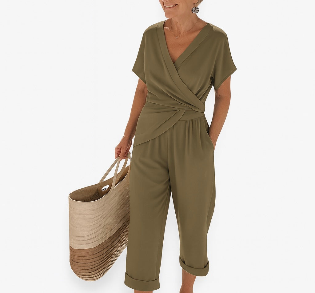 Novalie | Luxury Draped Waist Jumpsuit
