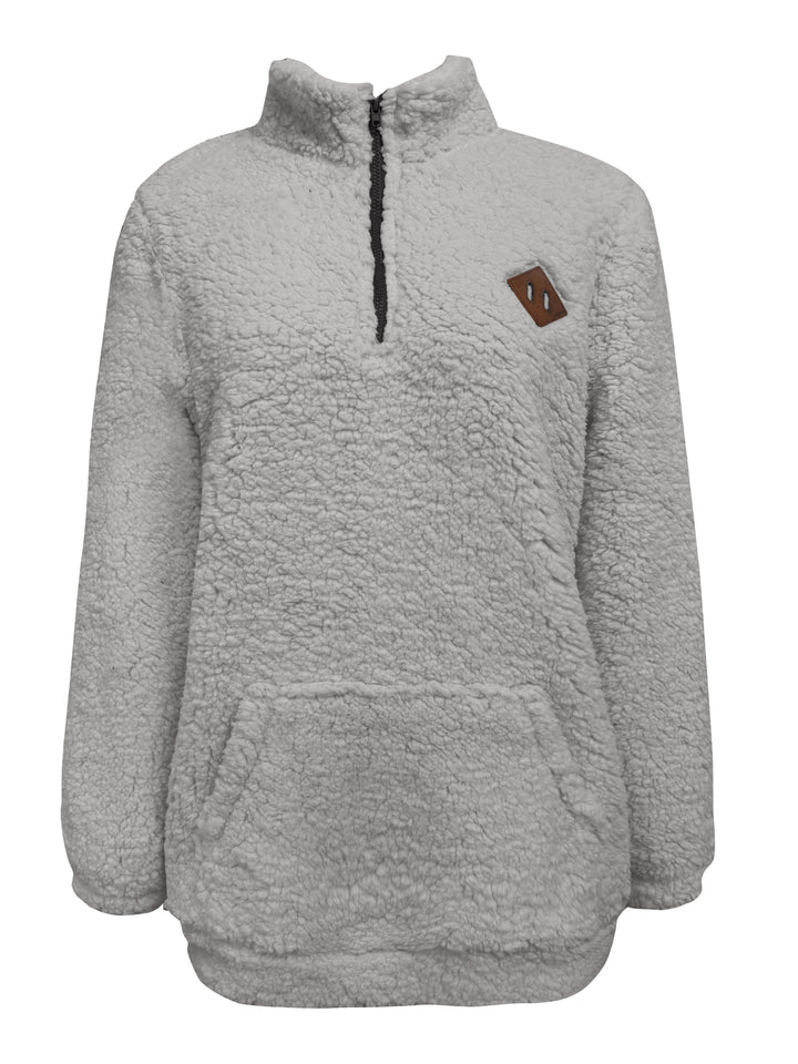 Warm Teddy Coat / Sweater with Zipper