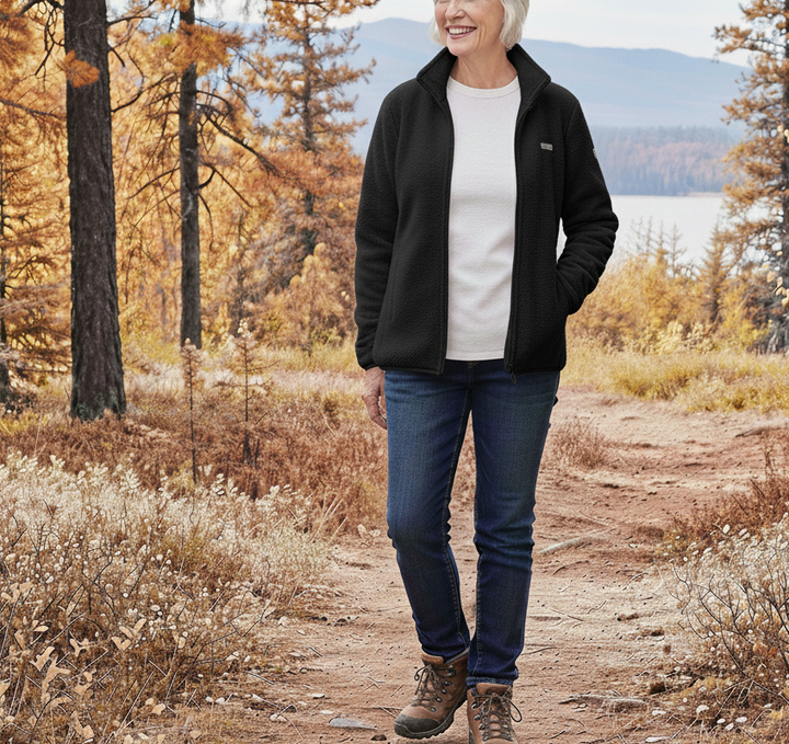 Elowen | Soft Fleece Zip Up Jacket 