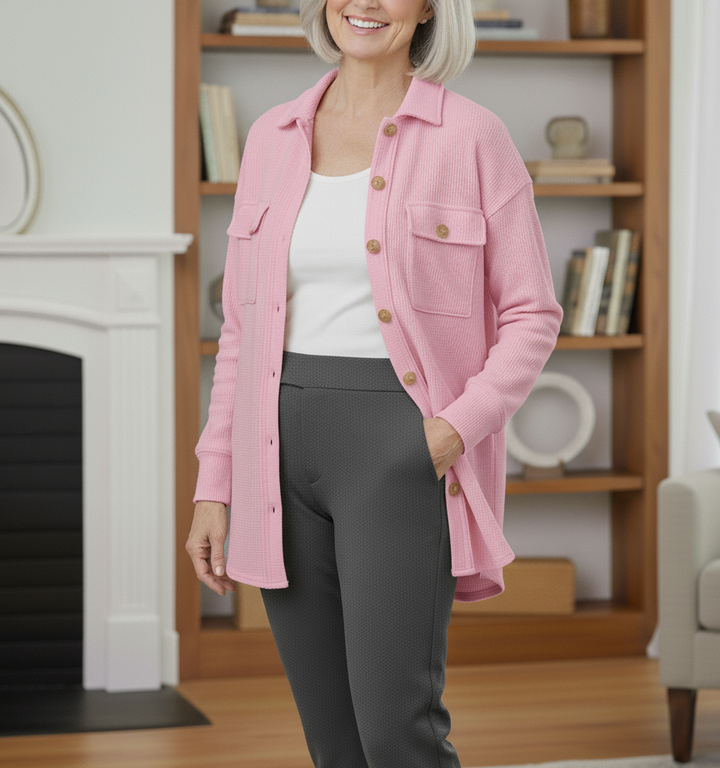 Marayne | Cozy Waffle Knit Shacket