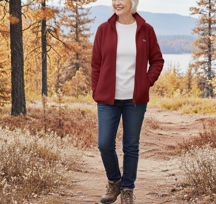 Elowen | Soft Fleece Zip Up Jacket 