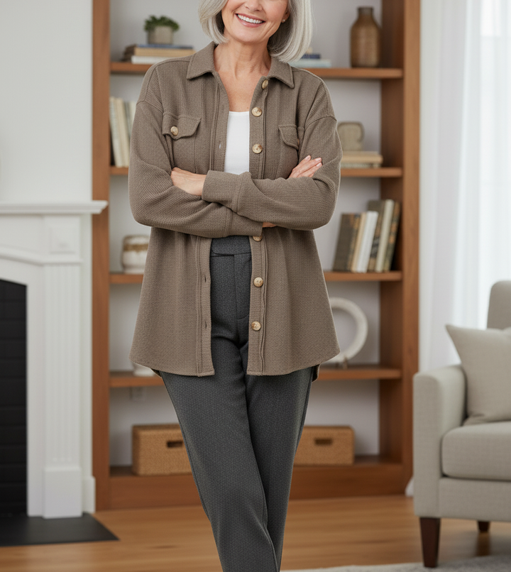 Marayne | Cozy Waffle Knit Shacket