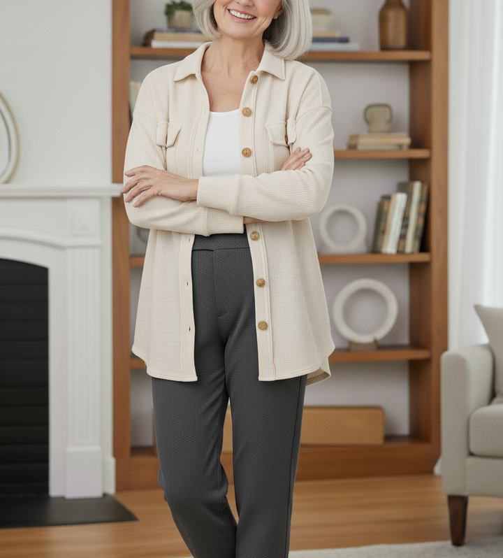 Marayne | Cozy Waffle Knit Shacket