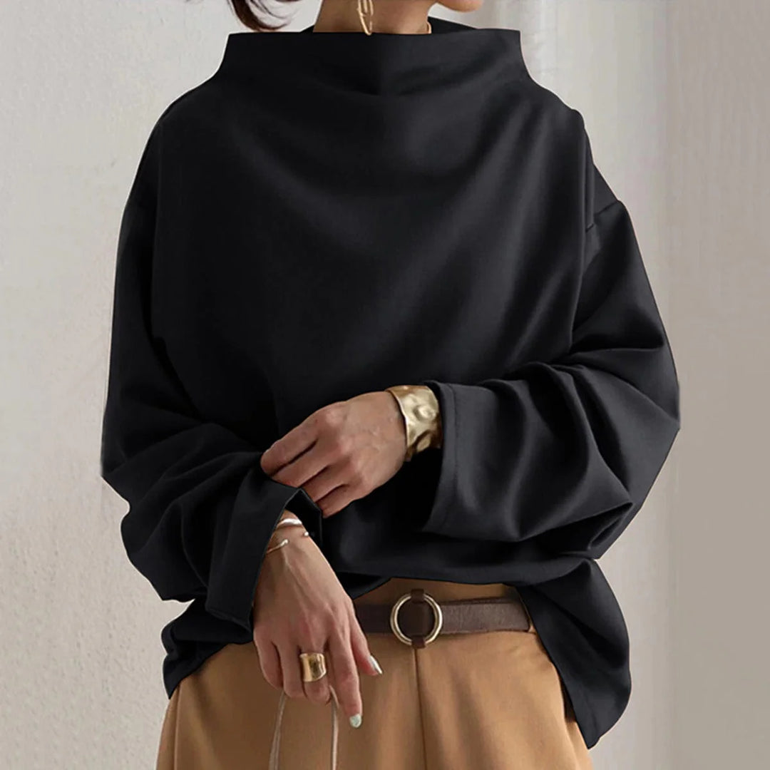 Isolde | Elegant High Neck Pullover 