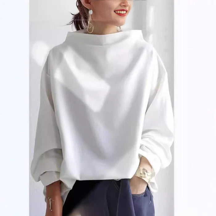 Isolde | Elegant High Neck Pullover 