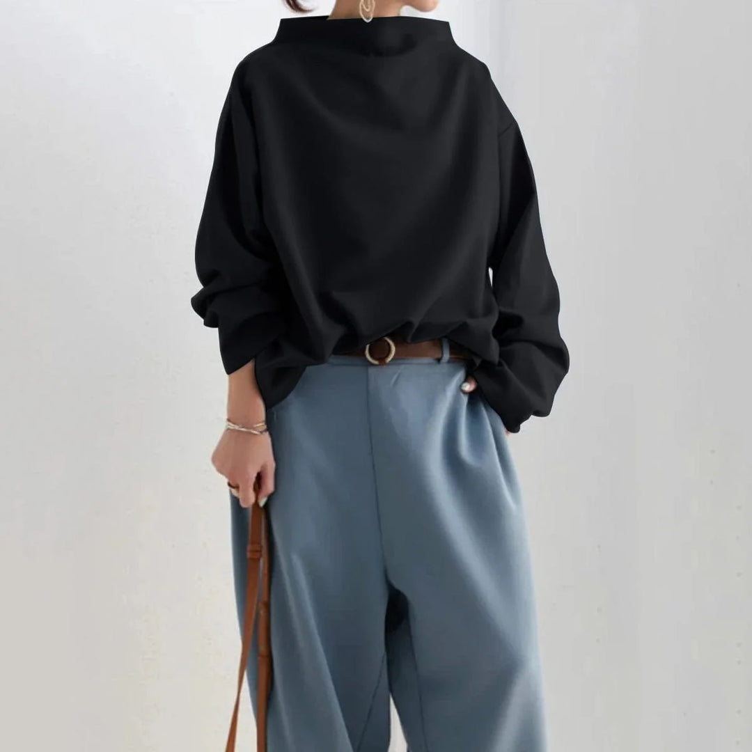 Isolde | Elegant High Neck Pullover 