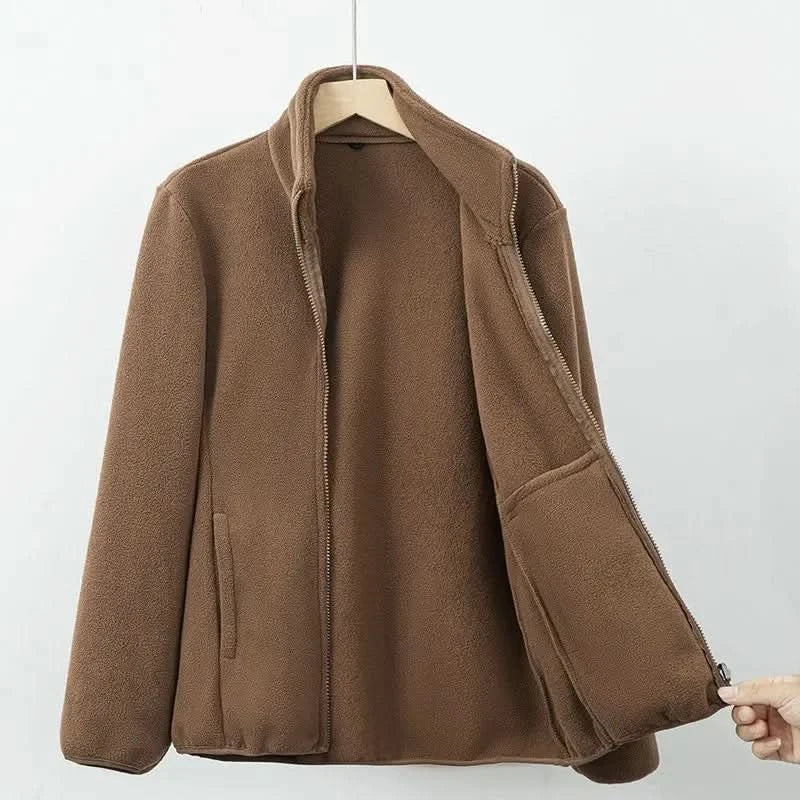 Elowen | Soft Fleece Zip Up Jacket 