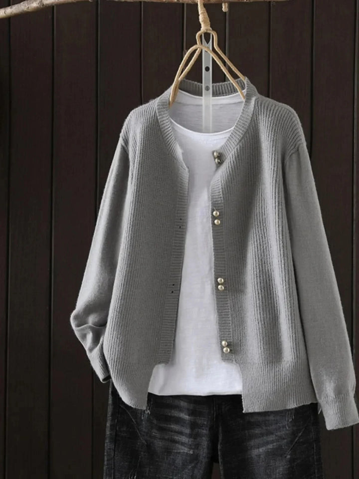 Coralie | Pearl Button Cardigan