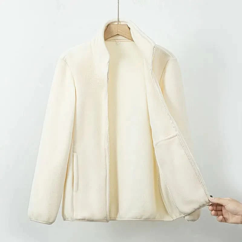 Elowen | Soft Fleece Zip Up Jacket 