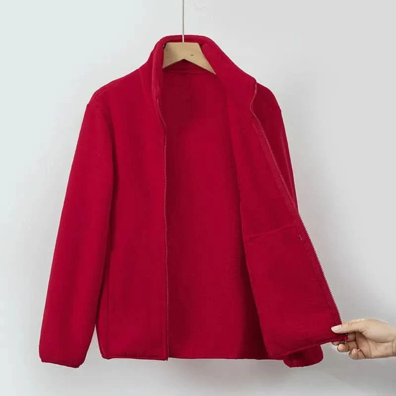 Elowen | Soft Fleece Zip Up Jacket 