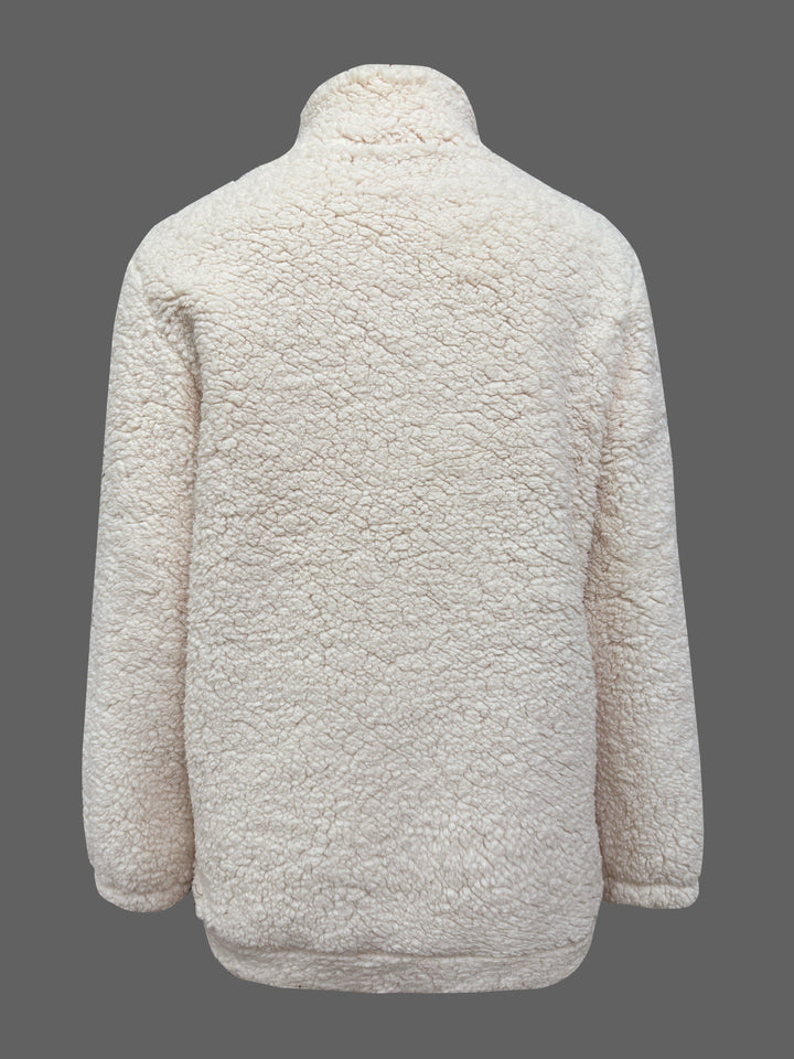 Warm Teddy Coat / Sweater with Zipper