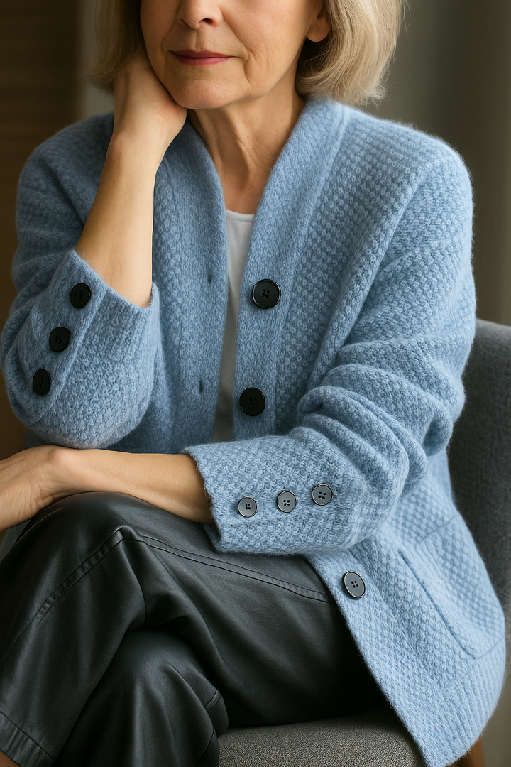 Claire | Cashmere-Blend Buttoned Cardigan