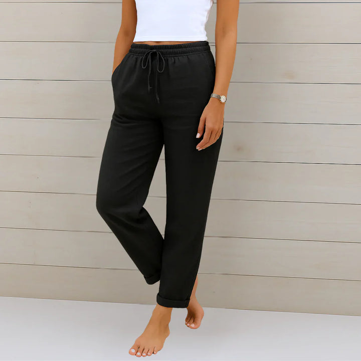 Comfortable Linen Stretch Trousers