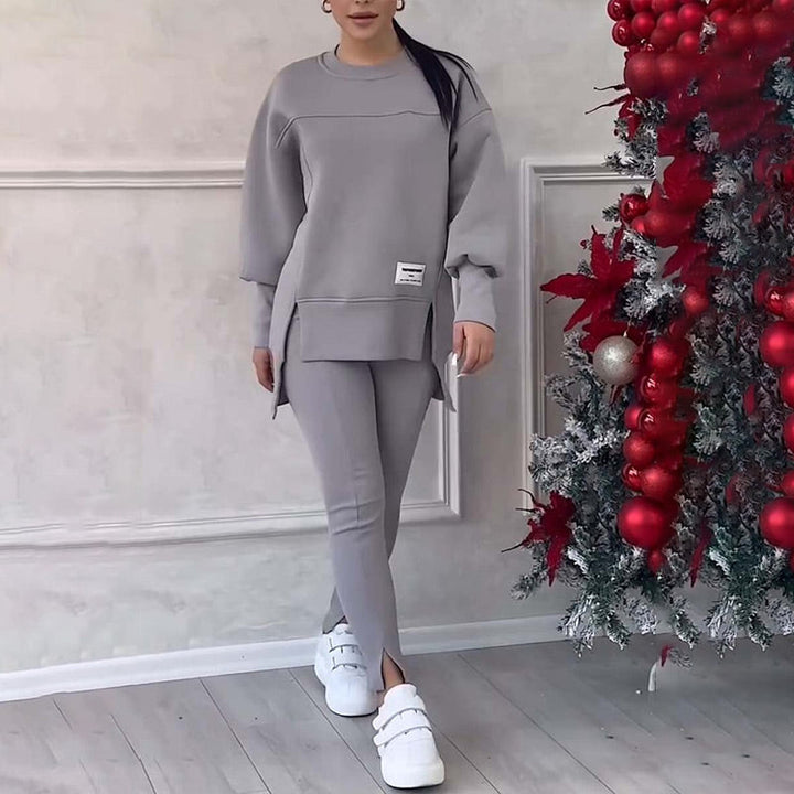 Casual Women Sweatshirt Leggings Set